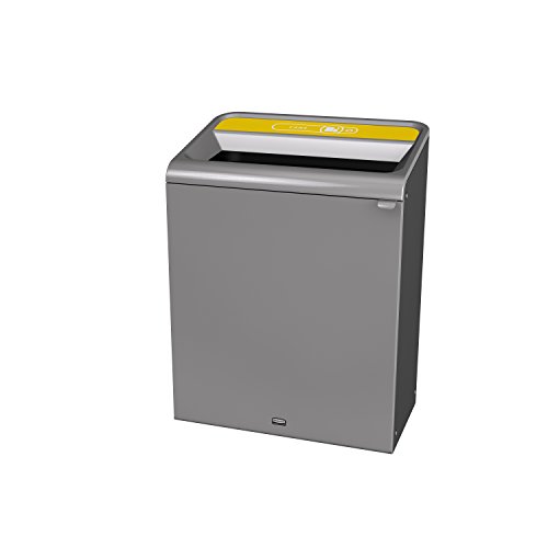 Image of Rubbermaid Commercial Products 1961682 Configure Waste Receptacle Recycling Can, 45 gal, Grey Stenni