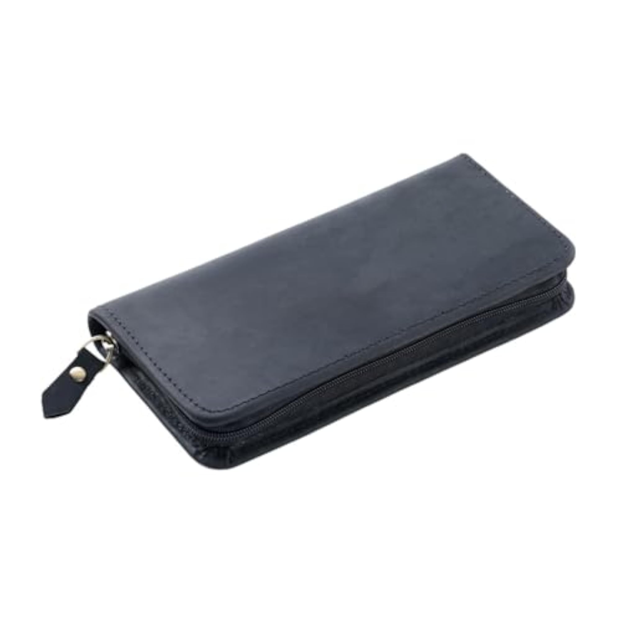 Vintage Leather Pen Case for Coupons and Cards