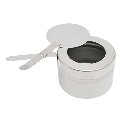 HuKaiL 5L Edelstahl Warmhaltebehälter, Rund Speisewärmer Chafing Dish mit Ständer, Warmhaltegerät Buffetwärmer mit 10kg Tragfähigkeit für Cafeterias, Hotel, Schulkantinen, Bankette, 42 * 32cm, Gold – Bild 8