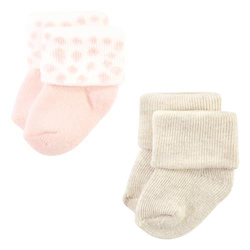 Hudson Baby Baby Girls' Cotton Rich Newborn and Terry Socks