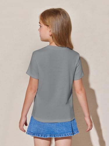 Image of Haloumoning Girls Pleated T Shirts Kids Summer Short Sleeve Fashion Tops Tees 5-14 Years