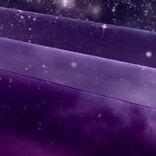 Parure de lit violet foncé avec housse de couette haut de gamme