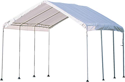 ShelterLogic 10' x 20' MaxAP 8 Leg Outdoor Gazebo or Heavy Duty Steel Canopy, White -  23539