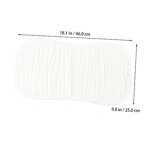 Sosoport 4pcs Burp Pad Soft Gauze Towel for Spitting Hiccup Relief Comfortable and Absorbent for Newborns Convenient for Travel White4