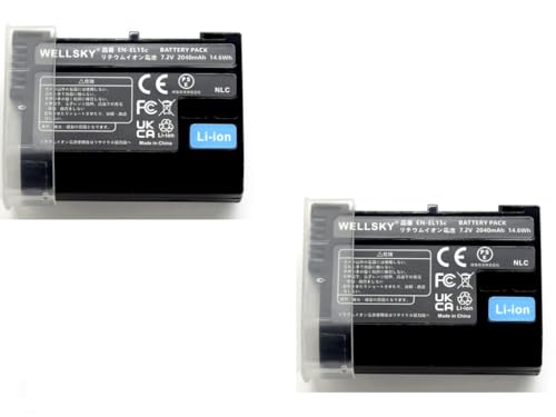 Amazon | WELLSKY EN-EL15 EN-EL15a EN-EL15b EN-EL15c 2個 互換