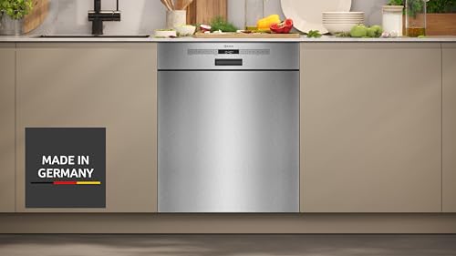 NEFF S125EBS16E, N 50, Smarter Unterbau Geschirrspüler 60 cm, Spülmaschine Made in Germany, Besteckkorb, sehr leise, Open Dry, starke Reinigung mit Chef 70ºC, Favoriten, Gebürsteter Stahl, Aqua Stop