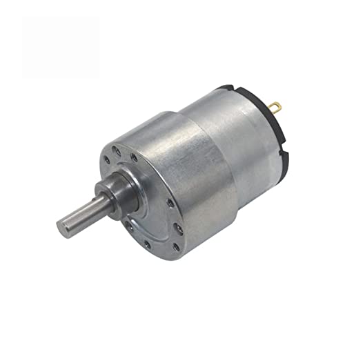 Motor de CC de 12V 24V con reducción de velocidad y engranajes metálicos de 37mm