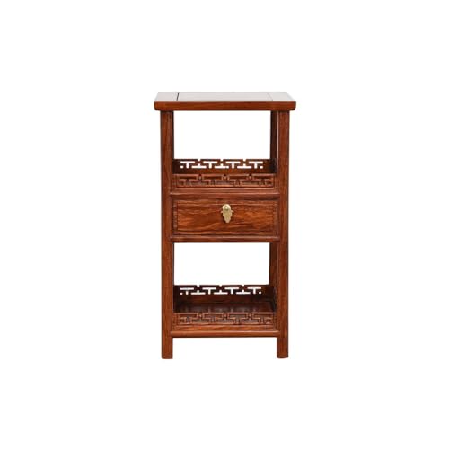 eexbz Sofa Wooden Chinese Style Living Room Sofa Side Table Wooden Furniture Small Side Table Corner Table Sofas for Living Room