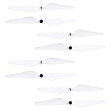 5.100% neu YIANY Zubehör für Drohnen 8 STÜCKE 9450 Weißer Kunststoff, selbstsichernde, verbesserte Prop-Blatt-Propeller for Phantom Multicopter 1/2/3 Version Zubehör (Color : White)