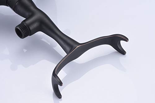 Sumerain Clawfoot Tub Faucet Bronze,Wall Mount Tub Filler in Oil Rubbed Bronze Finish - Thumbnail 6