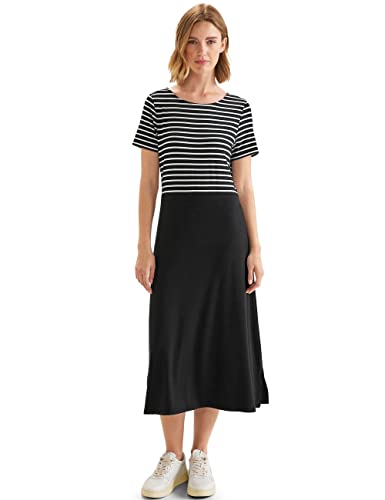 Street One Damen Streifenmix Midi Kleid
