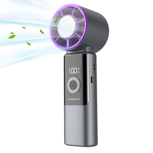 Mini ventilateur à main pliable et rechargeable pour le camping - 7
