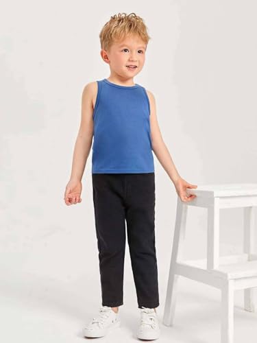 Image of KOTTY Boys Jeans - Regular to Slim Fit,Elastic Waistband,Mid Rise,Straight or Tapered Leg,Stretchable Denim