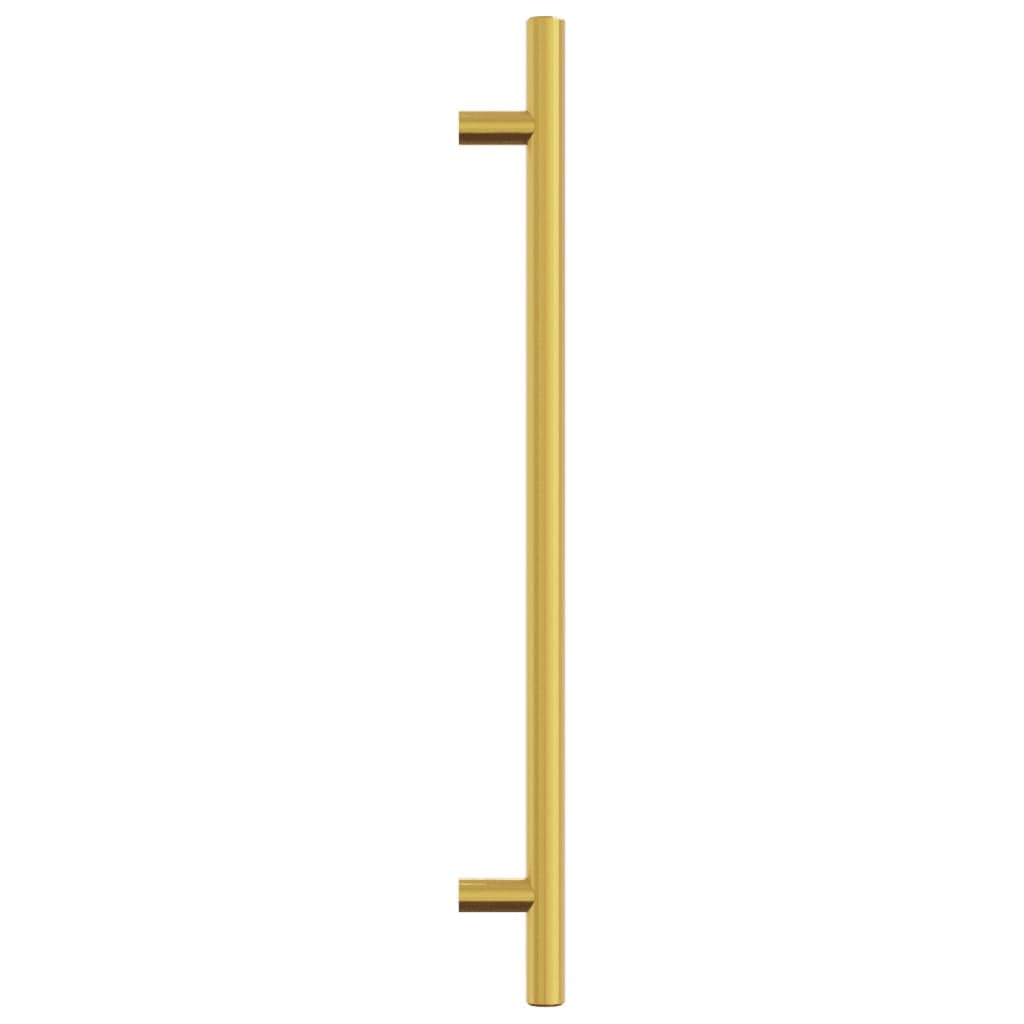 vidaXL Tiradores para Armarios 10 uds, Tiradores de Barra en T, Tiradores de Puerta Cajón, Accesorios para Muebles, Acero Inoxidable Dorado 224 mm