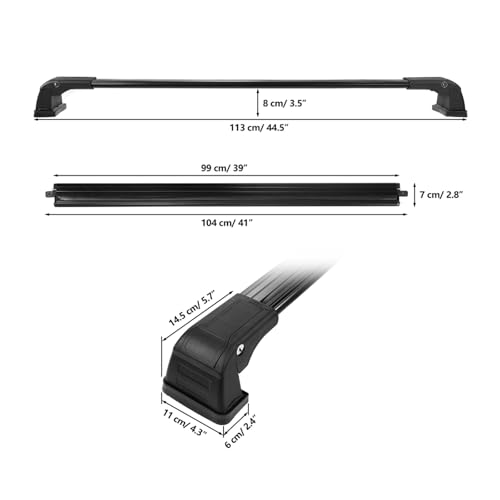 Portaequipajes para KIA Soul 2014-2019 barras transversales kayak de coche 7
