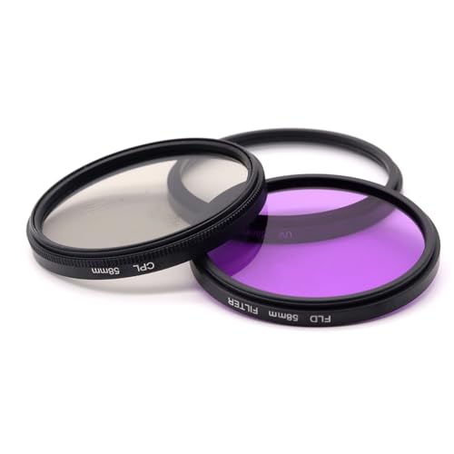 Filtros de lente UV CPL FLD 58mm para fotografía de viajes y paisajes limpios 5