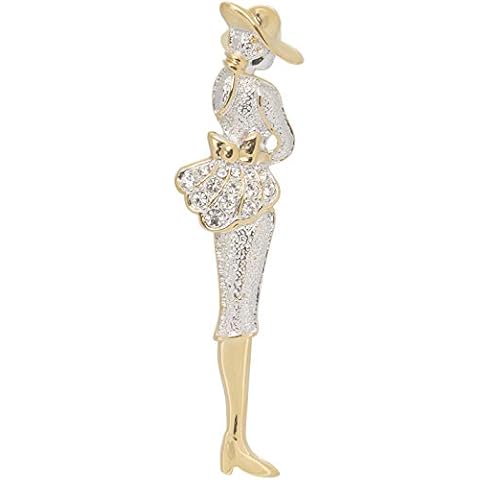 Stephanie Imports Fashionable Faux Vintage Jewelry Brooch Pin (Costume Accessory), Aluminum, not known Cover