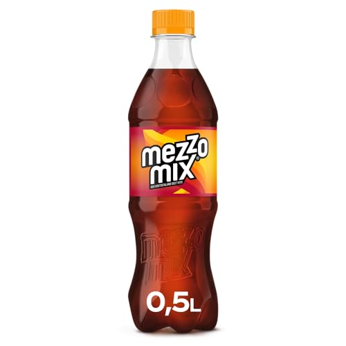 Mezzo Mix, Einzigartiges Mischgetränk aus Cola & Orange in praktischen Flaschen, EINWEG Flasche (12 x 500 ml)