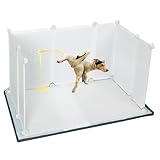 Dog Litter Box with High Walls,Indoor Dog Potty for Small Medium and Large Dogs,No Spill Pee Pad Holder Tray for Dogs Work with Most Training Pads and Easy to Clean.