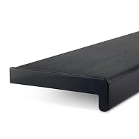 TJ Fensterbank Innen Kunststoff Graphit Optik / 10 x 140 cm Fensterbank inkl. Seitenabschluss/PVC Fensterbank nach Maß/Fensterbank Innen kratzfest und feuchtigkeitsundurchlässig – Ansicht 1