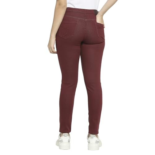 Image of Being Human Light Blue Mid Rise Skinny Fit Women's Denim Clothing