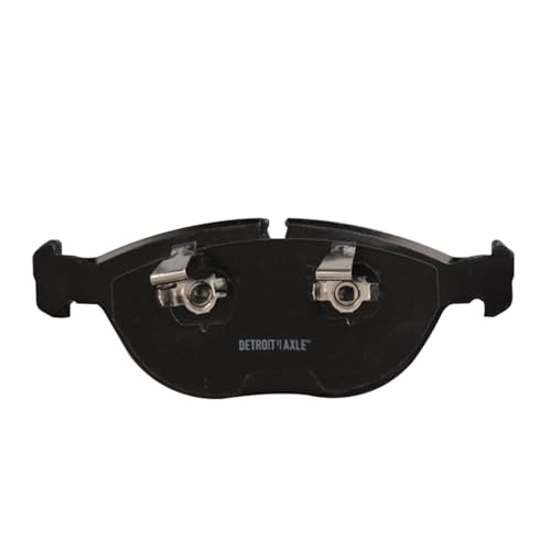 Image of Detroit Axle - Front Brake Pads for Chrysler Crossfire Audi TT Quattro Mercedes-Benz C43 CLK55 E55 SLK32 AMG E350 E430 E500 S430 S500 BMW 750iL Z8 Ceramic Brake Pads Replacement