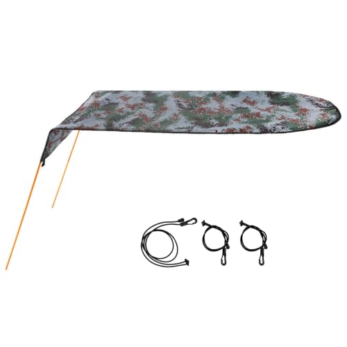 Auvent pare-soleil pour kayak et canoë protection UV bâche de toit réglable 110 x 240 cm