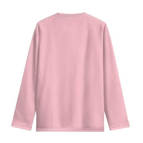 Image of Girls Long Sleeve T Shirt Cute Cartoon Crewneck Shirt for Kids 3-16Y Fall Winter Clothes
