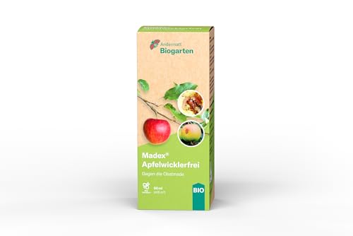 ANDERMATT BIOGARTEN MADEX Apfelwicklerfrei - 100% biologische Bekämpfung gegen Apfelwickler-Larven schützt Kernobst vor Obstmaden nachhaltig unschädlich für Bienen & Nützlinge - 50ml