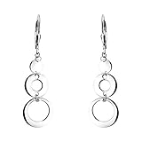 ELEGANT & ZEITLOS - Modische Silber Ohrstecker mit Kreis Motiv - passend zu jedem Anlass und vielseitig kombinierbar