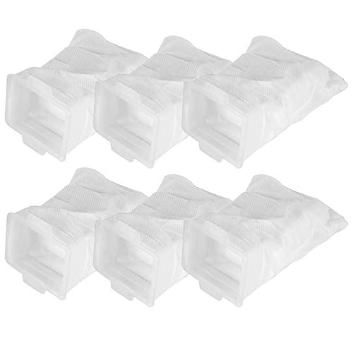 Lot de 6 sacs à poussière lavables pour Makita Dcl182 Cl102/104/106/107 non tissés - Numéro de pièce : 166084-9 Cover
