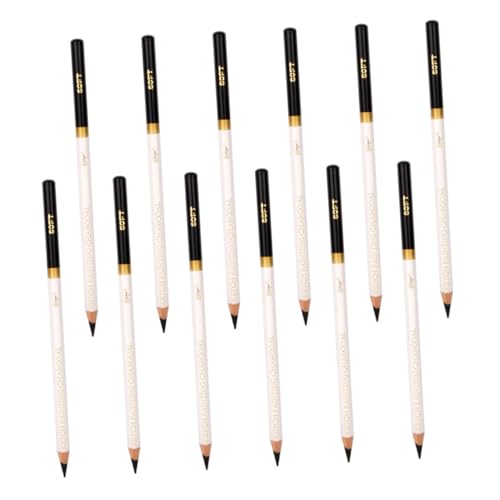 12個 スケッチ鉛筆 グラファイト製図鉛筆 滑らかな書き心地 木製 子供用