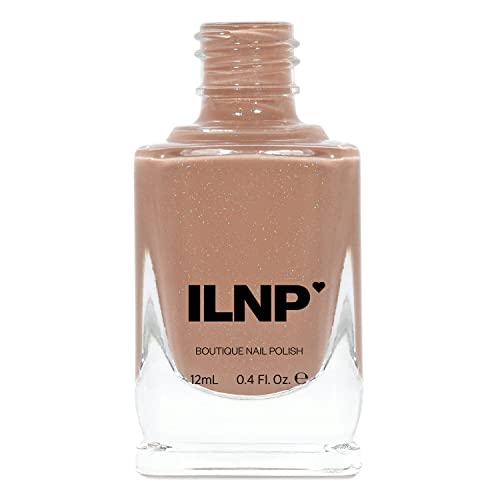 Image of ILNP Portfolio - Soft Camel Neutral Nude Nail Polish, Subtle Holographic, Chip Resistant, 7-Free, Non-Toxic, Vegan, Cruelty Free, 12ml