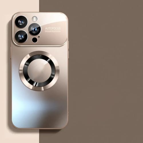 Coque de protection iPhone 14 Plus or mat avec cache objectif