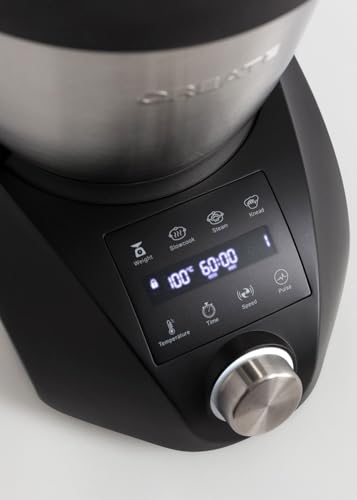 CREATE Chefbot Compact Connect Intelligente multifunctionele keukenmachine met stoommand, inhoud 3,5 l, geïntegreerde weegschaal, 24 automatische programma's, 10 snelheden + turbo-functie, 1200 W - Afbeelding 4