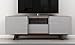 Furnitech 70" Modern TV Stand Media Console for Flat Screen and Audio Video Installations with Italian Engineered Veneer Case & Grey High Gloss Lacquer