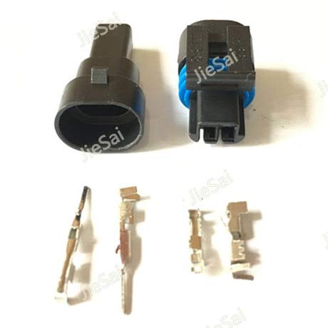 Amazon.com: Gimax GM 2 Pin Female Male Automotive Sensor Connector 