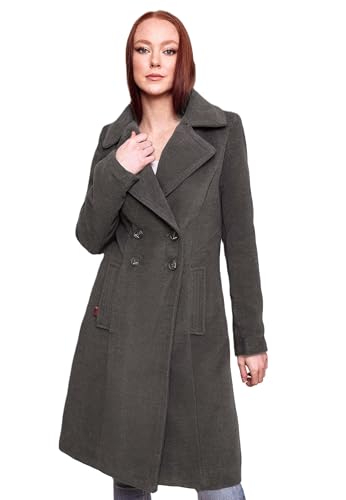 Navahoo Damen Mantel Trenchcoat Winterjacke Wintermantel B661...