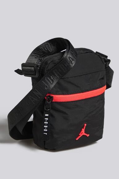 Image of Jordan Nike Air Airborne Crossbody Festival Bag - Two Zip Compartments, Jumpman Logo - Unisex Adult, One Size