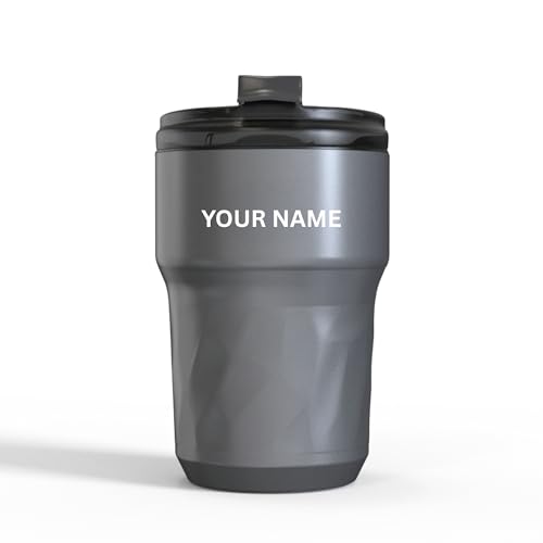Image of Headway Java Alps Personalized Stainless Steel Mugs 360 ml - 2 Years Brand Warranty | Insulated Coffee Mug | Travel Mug | Coffee Tumbler | Cold for 6 Hours & Hot for 3 Hours | Stellar Grey