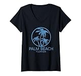 Photo Gallery donna palm beach, florida, estate, fort lauderdale, stile retrò, key west maglietta con collo a v Photo Gallery donna palm beach, florida, estate, fort lauderdale, stile retrò, key west maglietta con collo a v