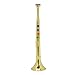 generic Trumpet Toy Plastic Instrument Accessory Set Fake Plastic Preschool Trumpet Gold Plated Preschool Musical Toy Wind Instrument Gift