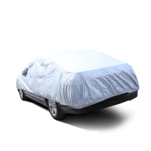 Housse de voiture S Yardwe argentée imperméable pour protection extérieur