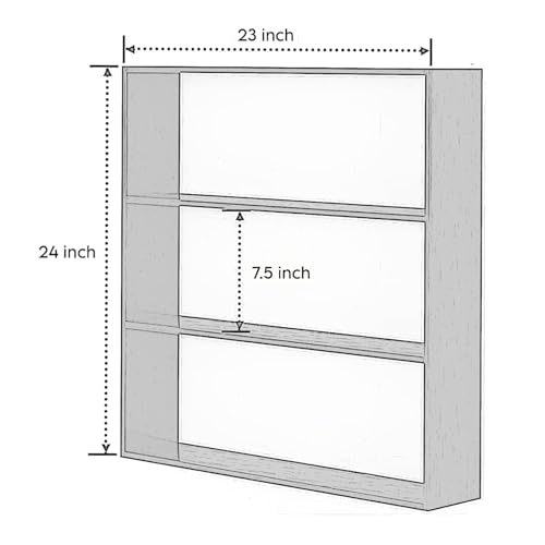 Image of Wall-Hanging Wooden Kitchen Organizer Rack Shelf Cabinet - Multipurpose Utensil Stand & Storage Shelf for Wall Mount, Wood Kitchen Rack Organizer for Spices, Jars, Mugs, and Essentials
