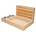 Gralara Wooden Rabbit Hay Feeder with Litter Box, Bunny Feeder Manger Food Dispenser Outside Hay Portable for Cage Accessories, Bunny
