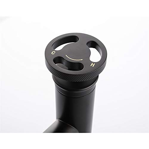 Mitigeur de lavabo à commande unique fluide eau chaude et froide en laiton - 6