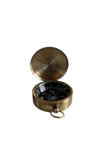 generic Brass Pocket Compass with A Loop Black Dia Compass-picture-32