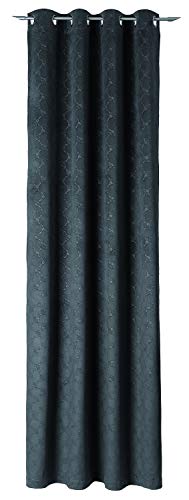 Preisvergleich Produktbild Joop! Ösenvorhang / Emboss / anthrazit 12-140 x 250