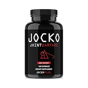 Jocko Fuel Joint Support Supplement – Glucosamine MSM for Joint Pain, Mobility, & Flexibility w/Turmeric & Boswellia (180 Capsules)
