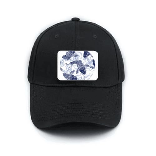 Casquette de baseball noire classique ajustable style japonais